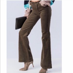 Curdoroy Boot-cut pants $38